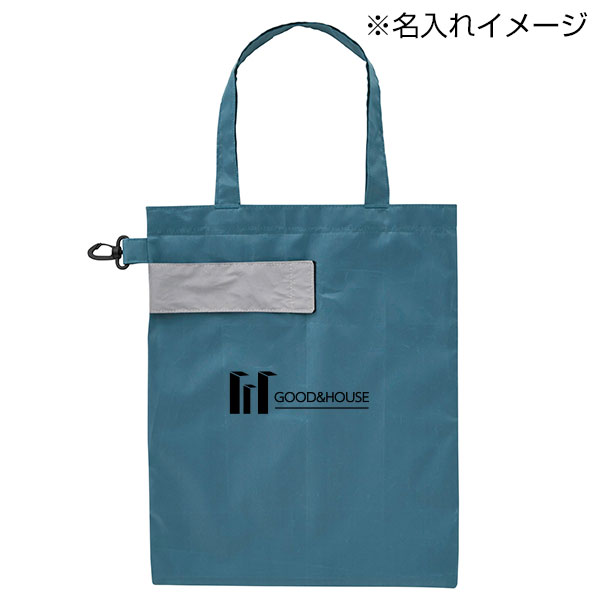eTONE　リフレクター付きエコバッグ(ブルー)