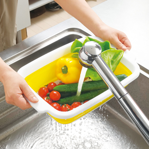  たたんで水切りスクエアボウル１個