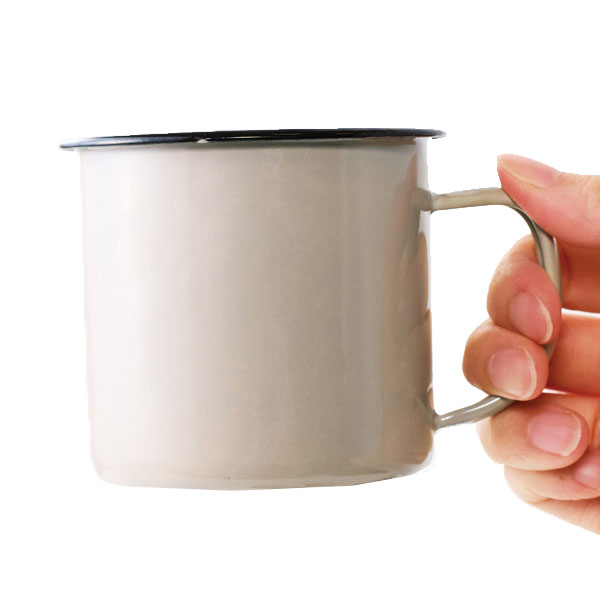 ホーローマグ350ml(グレー)