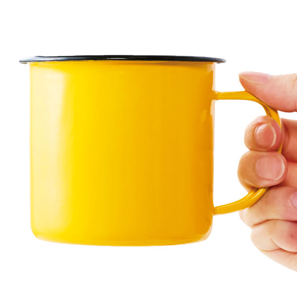 ホーローマグ350ml(イエロー)