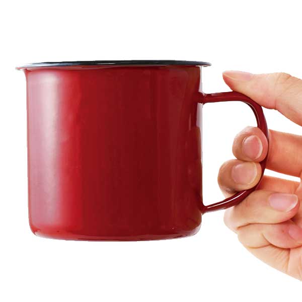 ホーローマグ350ml(レッド)