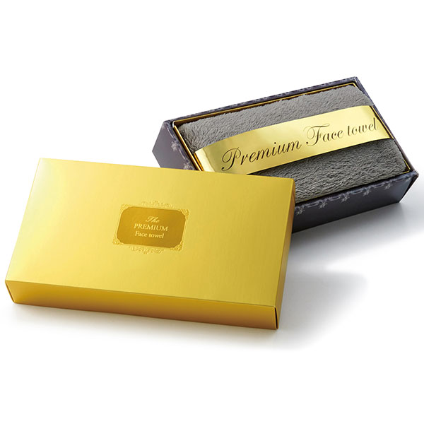プレミアムフェイスタオル(ダークグレー)
