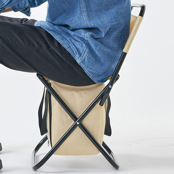 アウトドア保冷温バッグ付きチェア