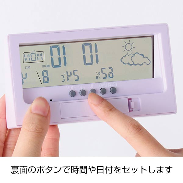 クリアスクリーン多機能デジタル時計