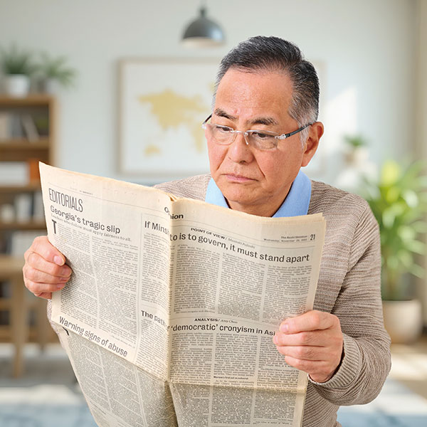 メガネ型ルーペ