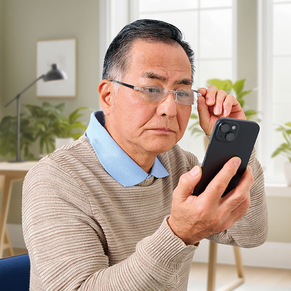 メガネ型ルーペ