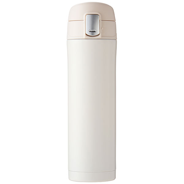 ワンプッシュ真空ステンレスボトル450ml(オフホワイト)