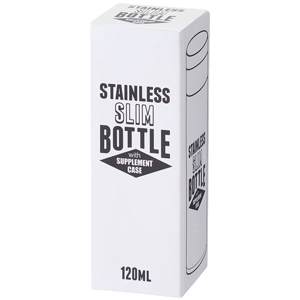 サプリメントケース付きスリムボトル120ml
