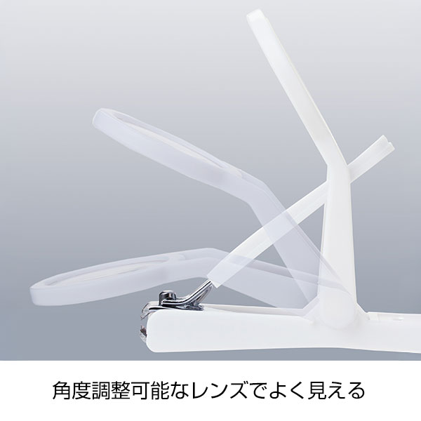 お手元拡大　ルーペ付き爪切り
