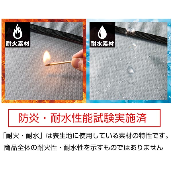 備えて安心　耐火・耐水ポーチ