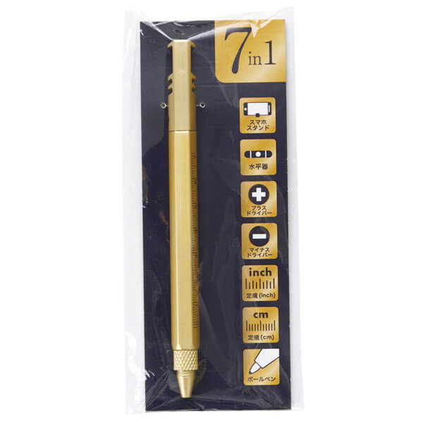 7in1多機能ツールペン(ゴールド)