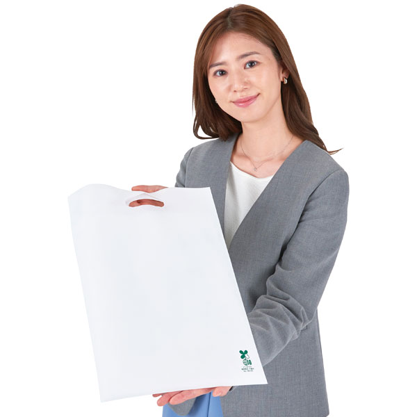 バイオマス不織布A4バッグ1枚(白)