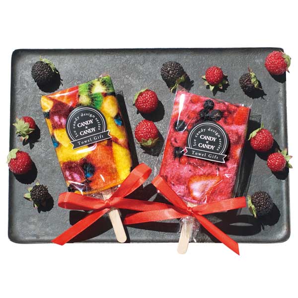 キュートなアイスキャンディータオル　1本