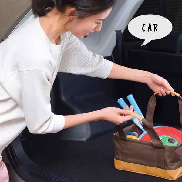 自立する折りたたみバッグ9L1個