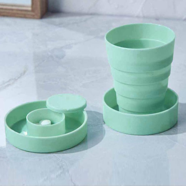 折りたたみ携帯コップ1個(ライトグリーン)