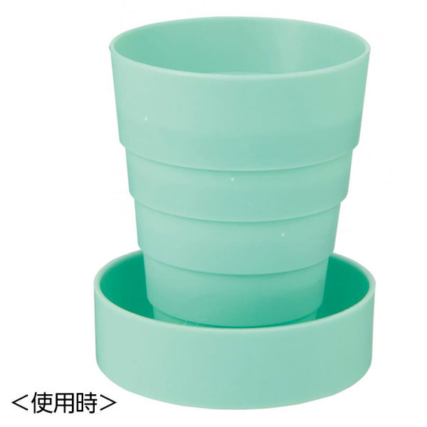 折りたたみ携帯コップ1個(ライトグリーン)