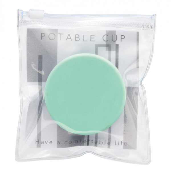折りたたみ携帯コップ1個(ライトグリーン)