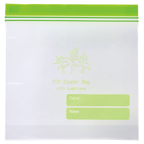 地球にやさしいジッパーバッグ10枚　#CO2排出権付