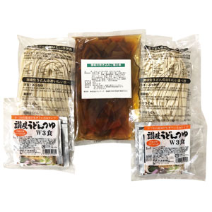 讃岐うどんと炊き込みご飯の讃岐定食セット