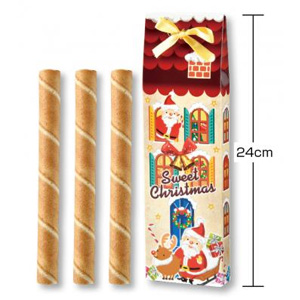 クリスマス　ロングボックス(クレープロール3本入)