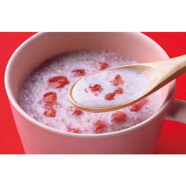 牛乳でつくる飲むデザート　ザク切りいちご2食