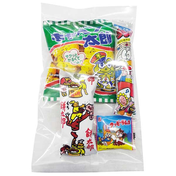 キャラクターバッグ付駄菓子4点