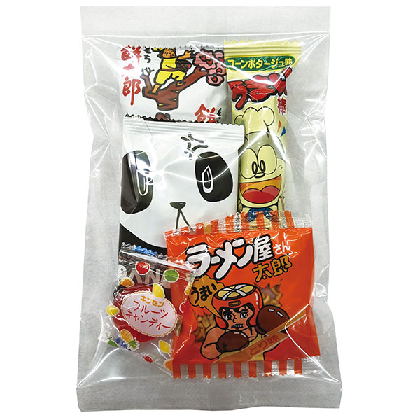 キャラクターバッグ付駄菓子5点