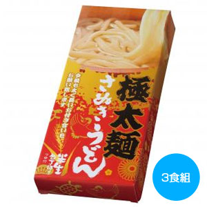 太く長いおつきあいを　極太麺さぬきうどん3食組