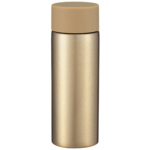 真空ステンレス　ポケットボトル(シャンパンゴールド)