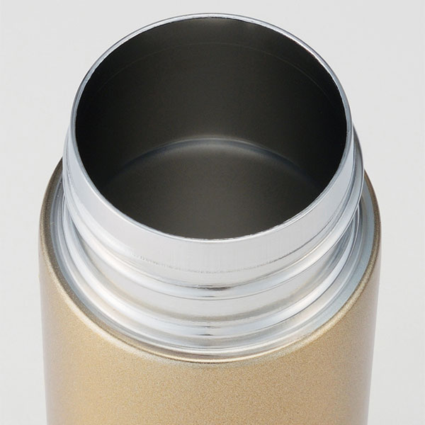 真空ステンレス　ポケットボトル(シャンパンゴールド)