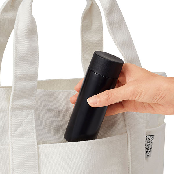 真空ステンレス ポケットボトル(ブラック)