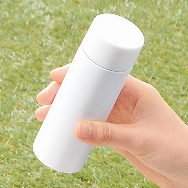 真空ステンレス　ポケットボトル(ホワイト)