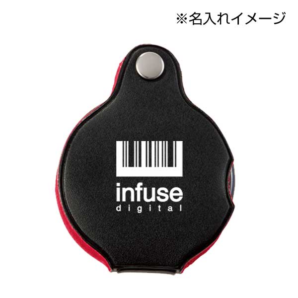 金色のマネークリップ&ポケットルーペセット