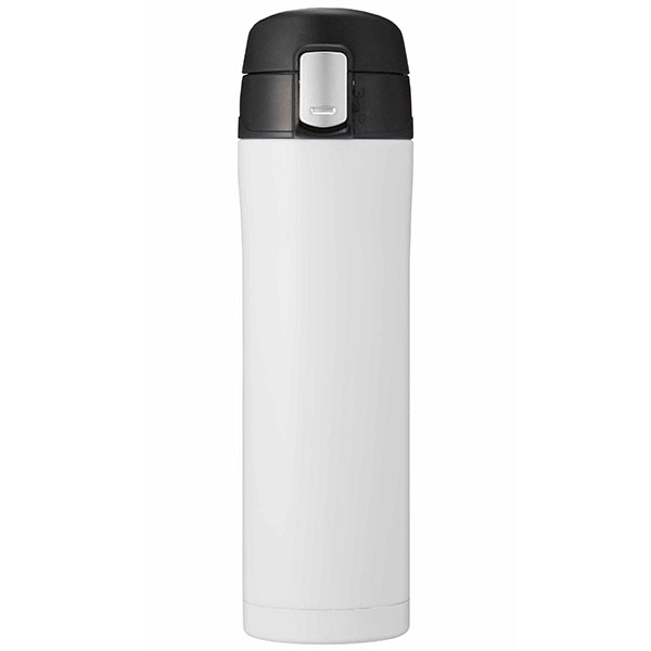 ワンプッシュ真空ステンレスボトル450ml(ホワイト)