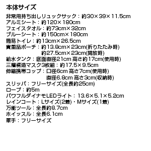 備えて安心防災ファミリーセット