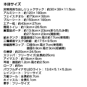 備えて安心防災20点セット