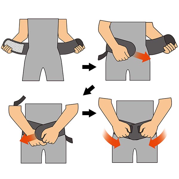 しっかり支える!腰サポーター