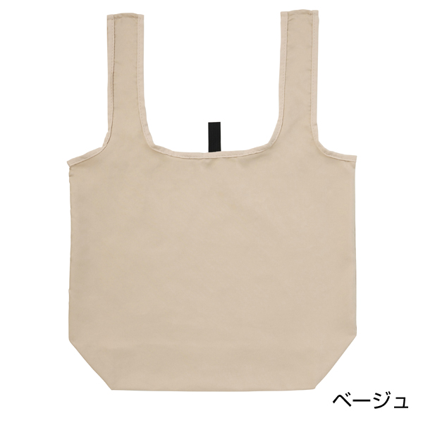 スエード風　ラージエコバッグ(ベージュ)