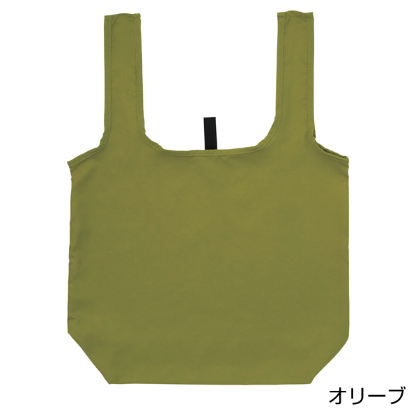 スエード風　ラージエコバッグ(オリーブ)
