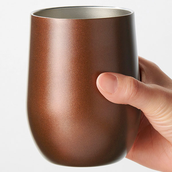 真空ステンレスサーモタンブラー390ml1個(モカブラウン)