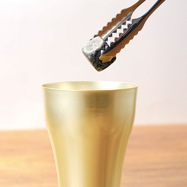 金色のタンブラー&アイスストーンセット