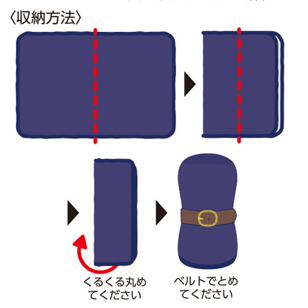 くるっと収納　ダブルボアブランケット