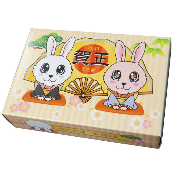 年賀状ケースになる干支BOXティッシュ30W