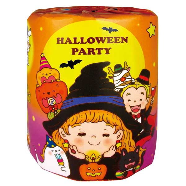 ハロウィンパーティプリントトイレットロールダブル(30m)