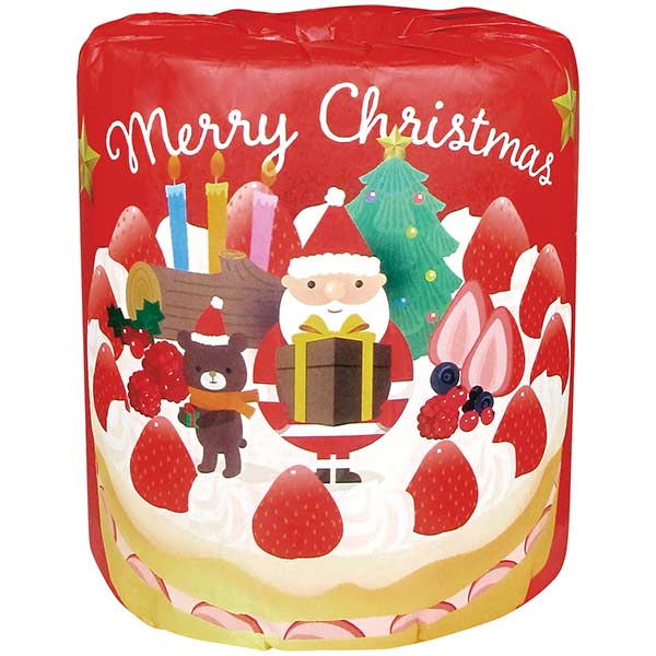 出た目でクリスマスサンタトイレットペーパー30人用