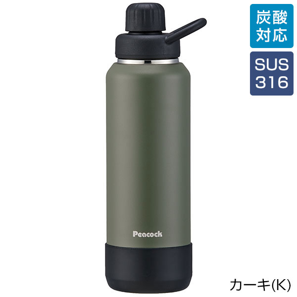 【名入れ可能】ピーコック ダイレクト(炭酸対応)ボトル 1.0L