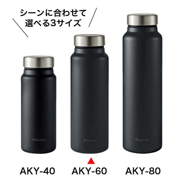 【名入れ可能】ピーコック マグ（スクリュー）ボトル600ml/AKY-60