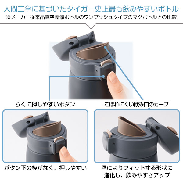 【名入れ可能】タイガー 真空断熱ボトル 0.35L（ワンプッシュ）