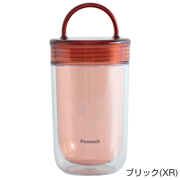【名入れ可能】ピーコック クリアボトル(ダブルウォール)スクリュー 0.34L