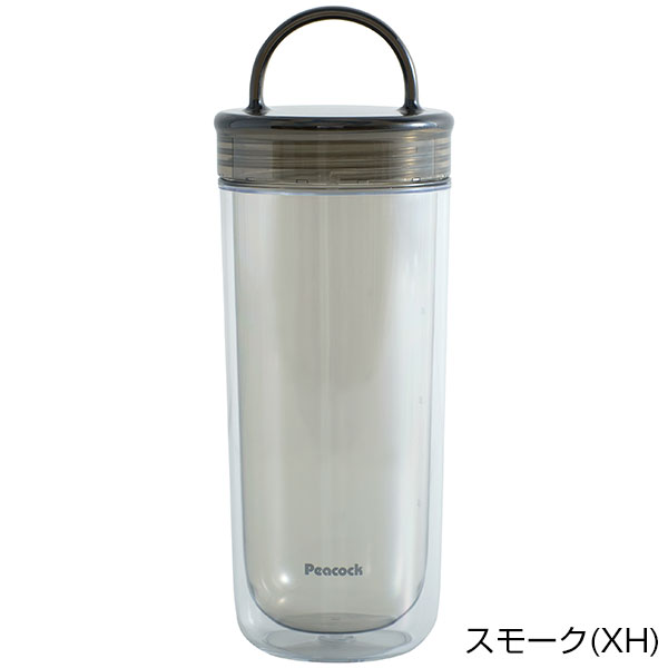 【名入れ可能】ピーコック クリアボトル(ダブルウォール)スクリュー 0.48L